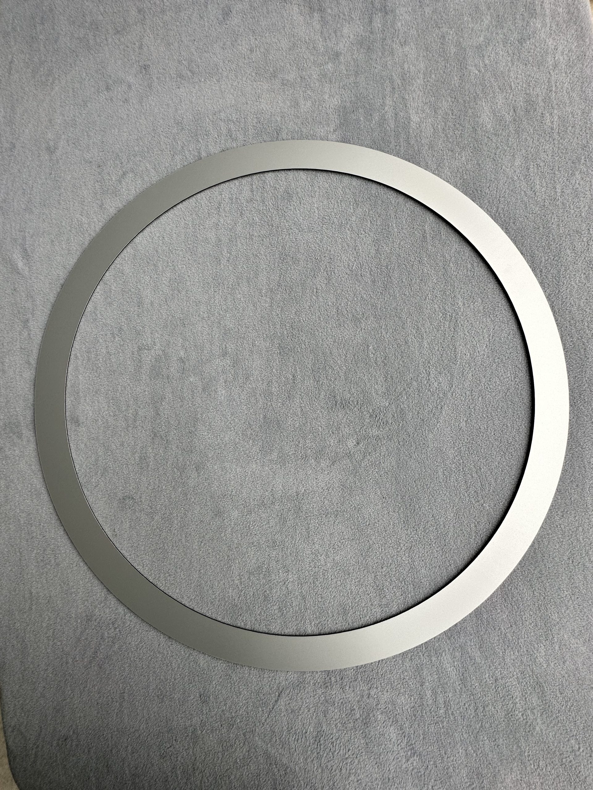 Tapas juntas circulares de aluminio compuesto silver