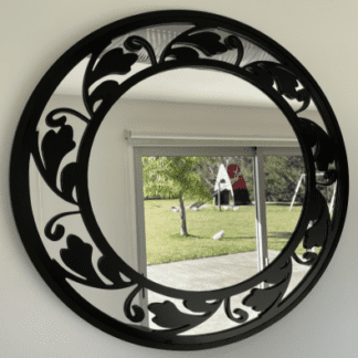 espejo circular diseño bignonia con alumino compuesto