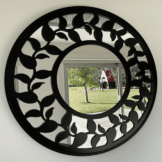 espejo circular diseño laurel3 con aluminio compuesto